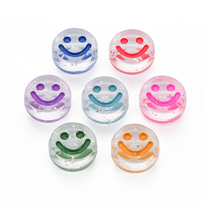 Transparent Acrylic Beads X-MACR-N008-55-1