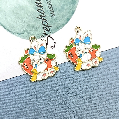 Alloy Enamel Pendants PW-WG90363-02-1