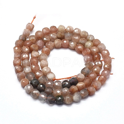 Natural Sunstone Beads  Strands G-D0013-30-1