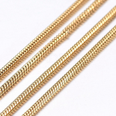 Handmade Ion Plating(IP) 304 Stainless Steel Round Snake Chains STAS-P203-J02-1