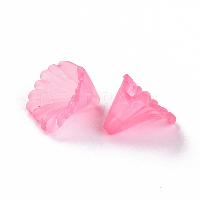 Frosted Acrylic Bead Caps MACR-S371-10A-704-1