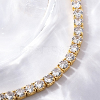 Adjustable Brass Micro Pave Cubic Zirconia Bracelets BJEW-G588-01G-1