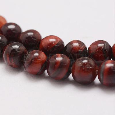 Natural Tiger Eye Bead Strands G-P230-14-4mm-1