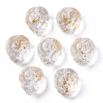 Transparent Spray Painted Glass Beads LS-GLAA-R215-01-B09-1