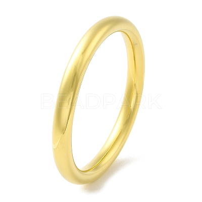 Ion Plating(IP) 304 Stainless Steel Plain Bangles BJEW-K237-05G-1