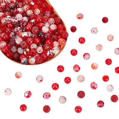 DIY Round Beads Jewelry Making Finding Kit DIY-WR0003-85A-1
