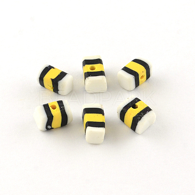 Mixed Shapes Handmade Polymer Clay Beads X-CLAY-R060-114-1