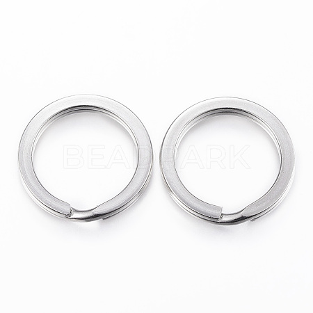Tarnish Resistant 304 Stainless Steel Split Key Rings STAS-P177-1.6x20mm-P-1