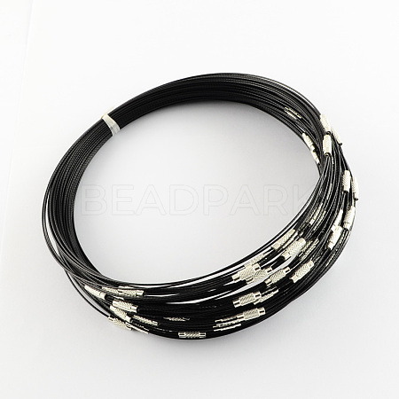 Steel Wire Bracelet Cord DIY Jewelry Making TWIR-R004-24-1