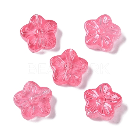 Baking Paint Glass Beads GLAA-S202-06B-1