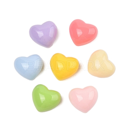 Opaque Resin Cabochons CRES-M037-15-1