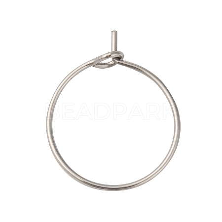 316 Surgical Stainless Steel Wine Glass Charms Rings STAS-L214-01E-1
