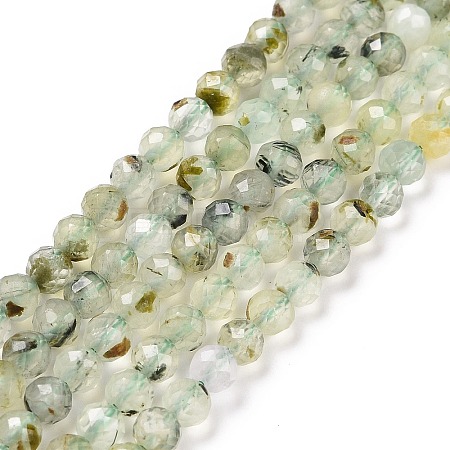 Natural Prehnite Beads Strands G-C009-A21-1
