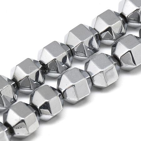 Electroplate Non-magnetic Synthetic Hematite Beads Strands G-T061-31A-1
