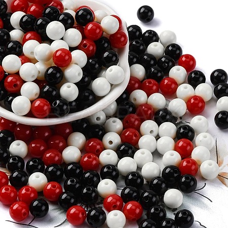 Opaque Acrylic Beads SACR-Q004-02M-1