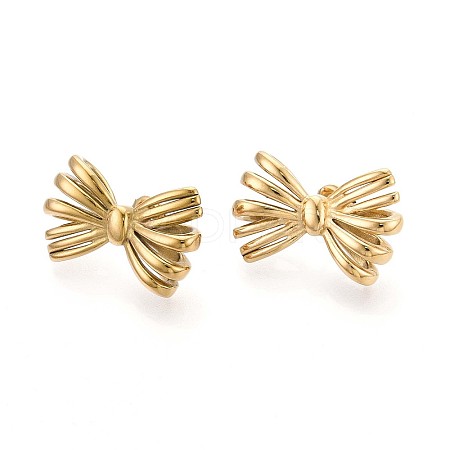 304 Stainless Steel Stud Earrings for Women EJEW-N059-02G-1
