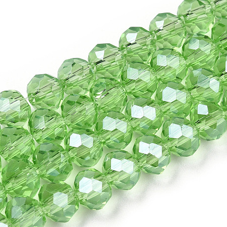 Electroplate Glass Beads Strands EGLA-A034-T1mm-A15-1