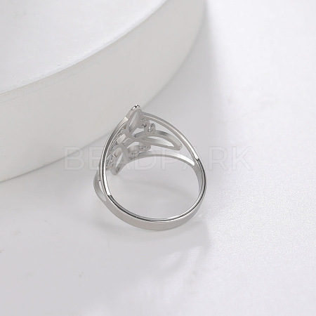 Fashionable 304 Stainless Steel Finger Rings for Women FS-WG5976D-04-1