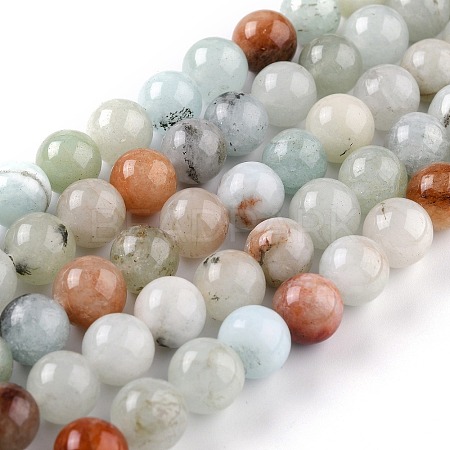 Natural White Jade Beads X-G-G766-C-26-1