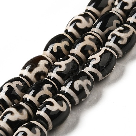 Tibetan Style dZi Beads Strands G-F726-A05-1
