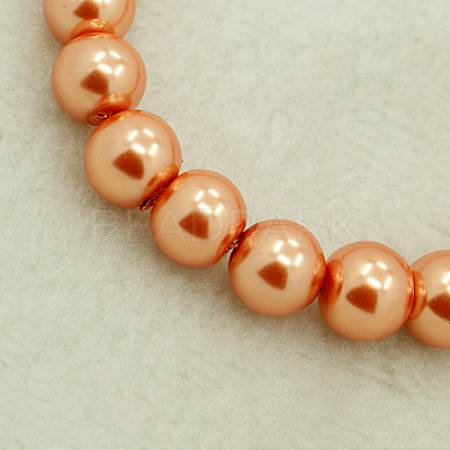 Glass Pearl Beads Strands X-HY-3D-B36-1