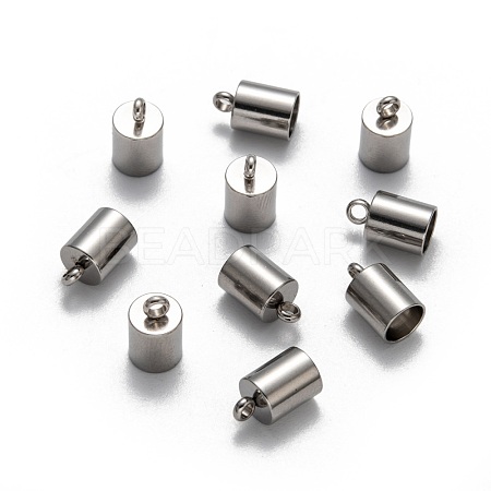 Tarnish Resistant 304 Stainless Steel Cord Ends X-STAS-M250-06-1