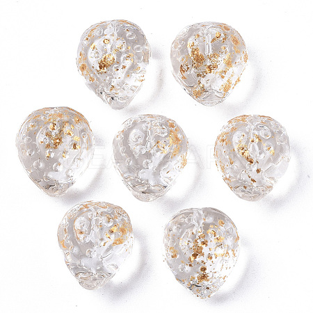 Transparent Spray Painted Glass Beads LS-GLAA-R215-01-B09-1