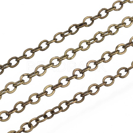 Brass Cable Chains CHC-T008-08AB-1