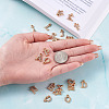 Alloy Rhinestone Charms ALRI-T008-01G-4