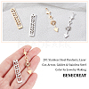 4Pcs 2 Style 201 Stainless Steel Pendants STAS-BC0003-21-3