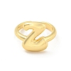 Brass Letter Open Cuff Rings for Women RJEW-G313-01Z-G-2