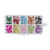 Baking Painted Crackle Glass Pendant CCG-YW0001-01-2
