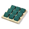 9-Slot Rectangle Wood Earring Display Stands EDIS-R027-04F-3