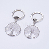 Natural Quartz Crystal Keychain KEYC-E023-03G-4