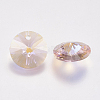 Faceted Glass Rhinestone Charms X-RGLA-F049-8mm-223PS-2