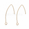 Brass Earring Hooks KK-N231-08-NF-1