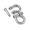 304 Stainless Steel D-Ring Anchor Shackle Clasps STAS-P198-10-2