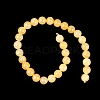 Natural Yellow Jade Bead Strands G-K121-02-6mm-4