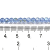 Electroplate Transparent Glass Beads Strands EGLA-A035-T4mm-L14-4