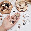80Pcs 4 Colors Cross Wooden Pendants DIY-NB0007-52-4