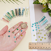 240Pcs 12 Colors 2-Hole Baking Paint Glass Seed Beads SEED-ME0001-10B-3