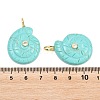 Synthetic Turquoise Pendants X-G-H353-02G-09-3
