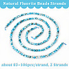 Olycraft 2 Strands Natural Apatite Beads Strands G-OC0004-49-4