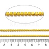 Iron Rhinestone Glass Cup Chain CH-U001-01W-3