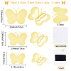 3Set 3D Butterfly PVC Mirrors Wall Stickers DIY-CN0001-85C-2