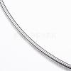 304 Stainless Steel Snake Chain Necklaces NJEW-H450-01P-2
