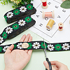 Ethnic Style Embroidery Polyester Ribbons OCOR-WH0070-10F-03-3