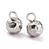 Tarnish Resistant 304 Stainless Steel Charms STAS-O147-03A-P-2