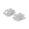 Brass Pendants Rhinestone Settings KK-Q816-40P-3