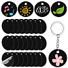 Opaque Acrylic Pendants SACR-WH0006-32B-02-1